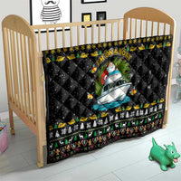 Santa On A Boat Christmas Quilt Xmas Holiday Patterns - Wonder Print Shop