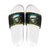 Santa On A Boat Christmas Slide Sandals Xmas Holiday Patterns - Wonder Print Shop