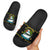 Santa On A Boat Christmas Slide Sandals Xmas Holiday Patterns - Wonder Print Shop
