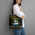 Santa On A Boat Christmas Tote Bag Xmas Holiday Patterns - Wonder Print Shop