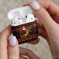 Santassic Park Santa Claus Christmas AirPods Case Xmas Holiday Patterns - Wonder Print Shop