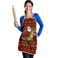 Santassic Park Santa Claus Christmas Apron Xmas Holiday Patterns - Wonder Print Shop