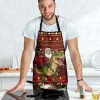 Santassic Park Santa Claus Christmas Apron Xmas Holiday Patterns - Wonder Print Shop
