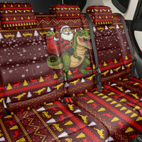 Santassic Park Santa Claus Christmas Back Car Seat Cover Xmas Holiday Patterns - Wonder Print Shop