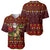 Santassic Park Santa Claus Christmas Baseball Jersey Xmas Holiday Patterns - Wonder Print Shop