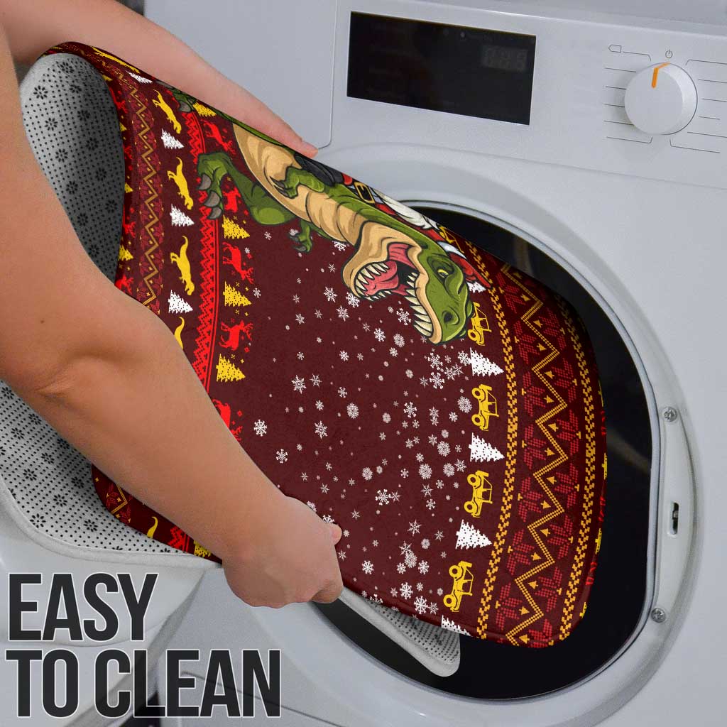 Santassic Park Santa Claus Christmas Bathroom Set Xmas Holiday Patterns - Wonder Print Shop