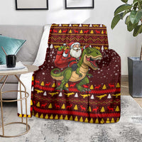Santassic Park Santa Claus Christmas Blanket Xmas Holiday Patterns - Wonder Print Shop
