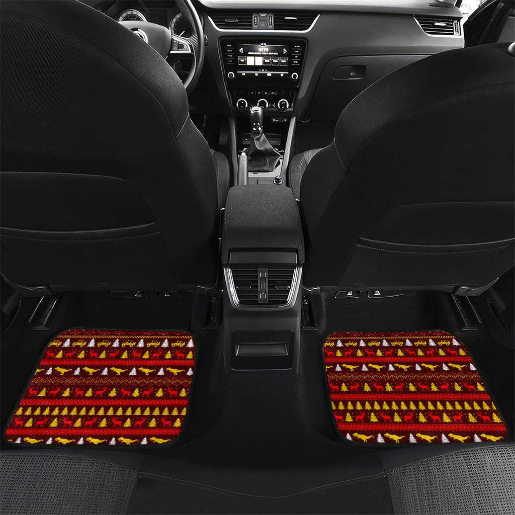 Santassic Park Santa Claus Christmas Car Mats Xmas Holiday Patterns - Wonder Print Shop