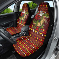 Santassic Park Santa Claus Christmas Car Seat Cover Xmas Holiday Patterns - Wonder Print Shop