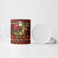 Santassic Park Santa Claus Christmas Ceramic Mug Xmas Holiday Patterns - Wonder Print Shop