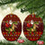 Santassic Park Santa Claus Christmas Ceramic Ornament Xmas Holiday Patterns - Wonder Print Shop