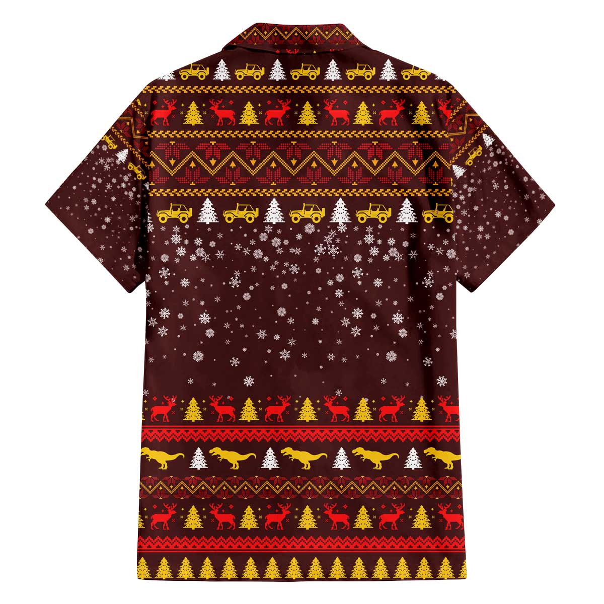 Santassic Park Santa Claus Christmas Family Matching Off The Shoulder Long Sleeve Dress and Hawaiian Shirt Xmas Holiday Patterns - Wonder Print Shop