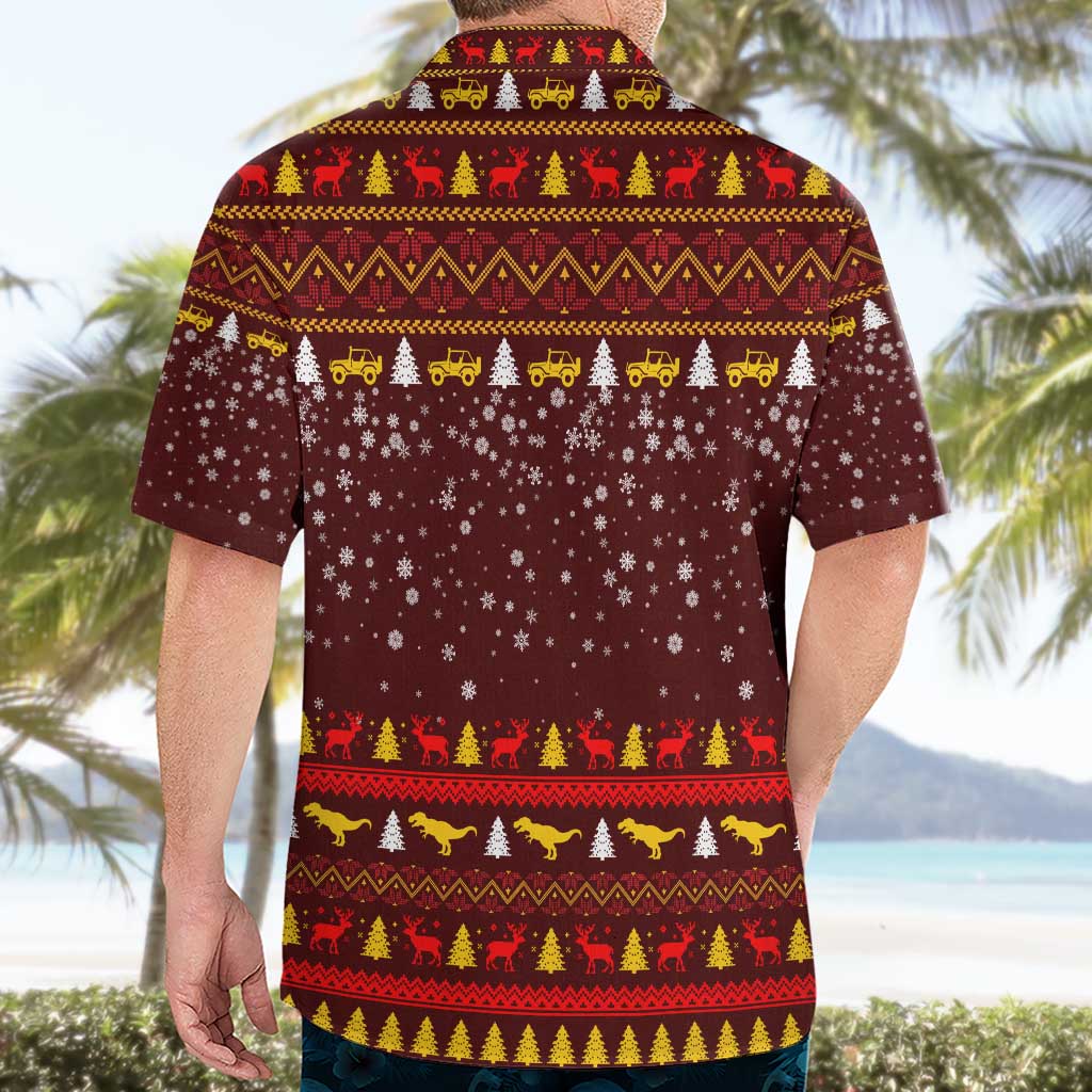 Santassic Park Santa Claus Christmas Hawaiian Shirt Xmas Holiday Patterns - Wonder Print Shop