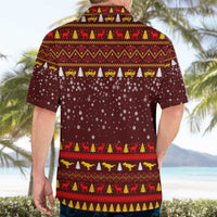 Santassic Park Santa Claus Christmas Hawaiian Shirt Xmas Holiday Patterns - Wonder Print Shop