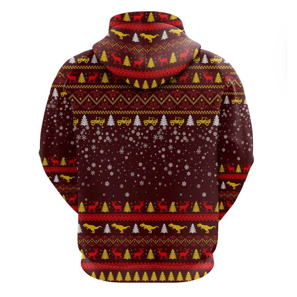 Santassic Park Santa Claus Christmas Hoodie Xmas Holiday Patterns - Wonder Print Shop