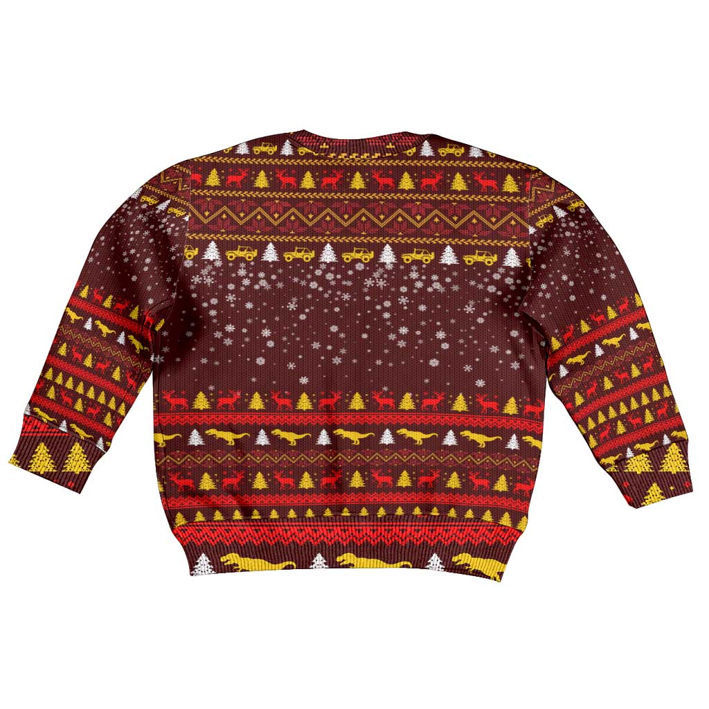 Santassic Park Santa Claus Christmas Kid Ugly Christmas Sweater Xmas Holiday Patterns - Wonder Print Shop