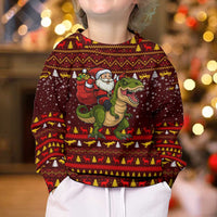 Santassic Park Santa Claus Christmas Kid Ugly Christmas Sweater Xmas Holiday Patterns - Wonder Print Shop