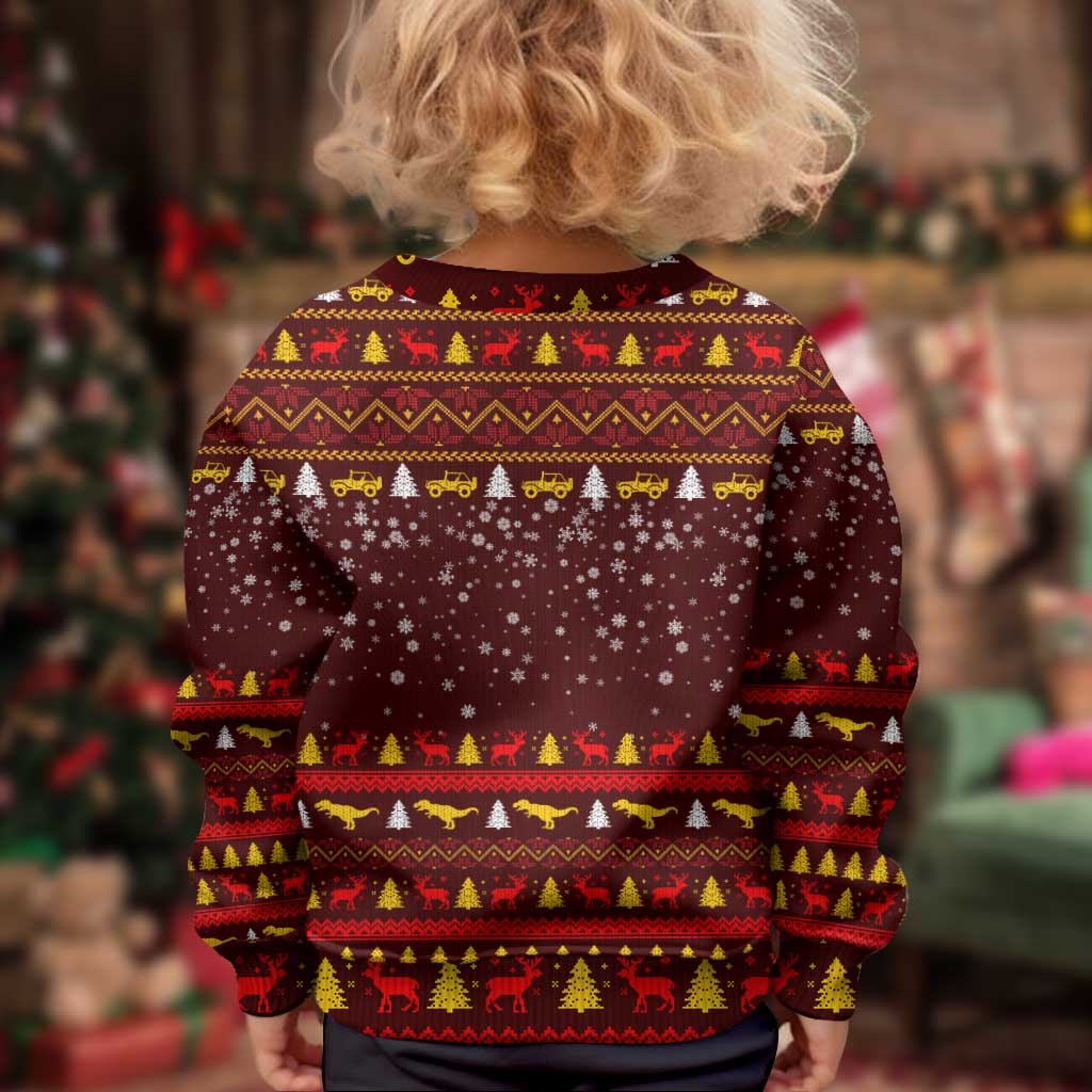 Santassic Park Santa Claus Christmas Kid Ugly Christmas Sweater Xmas Holiday Patterns - Wonder Print Shop