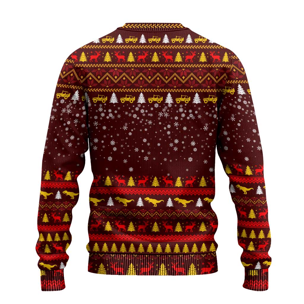 Santassic Park Santa Claus Christmas Ugly Christmas Sweater Xmas Holiday Patterns - Wonder Print Shop