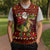 Santassic Park Santa Claus Christmas Knitted V-Neck Vest Xmas Holiday Patterns - Wonder Print Shop