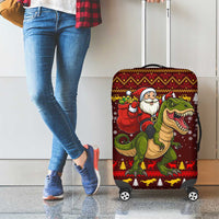 Santassic Park Santa Claus Christmas Luggage Cover Xmas Holiday Patterns - Wonder Print Shop