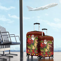 Santassic Park Santa Claus Christmas Luggage Cover Xmas Holiday Patterns - Wonder Print Shop