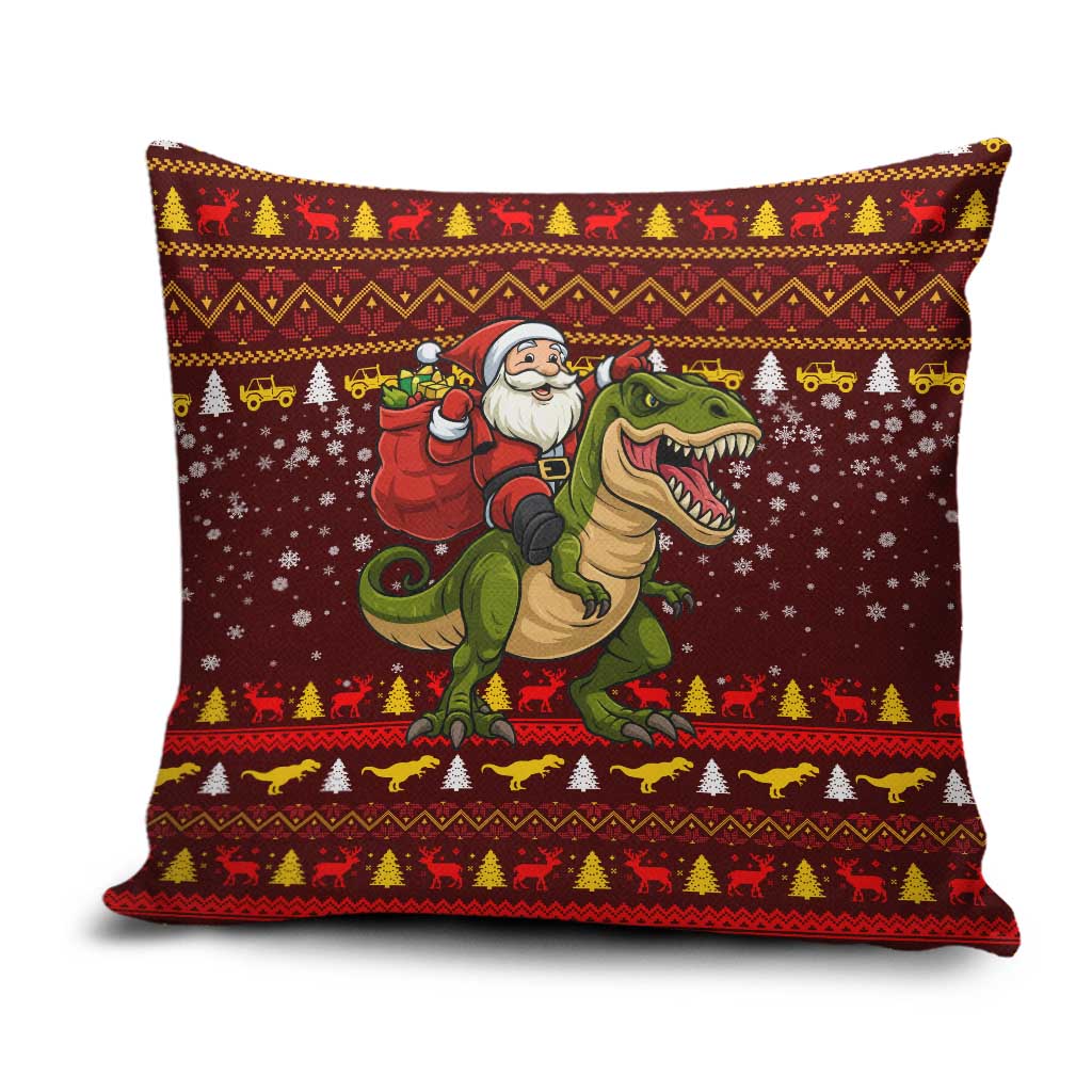 Santassic Park Santa Claus Christmas Pillow Cover Xmas Holiday Patterns - Wonder Print Shop