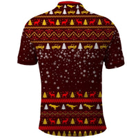 Santassic Park Santa Claus Christmas Polo Shirt Xmas Holiday Patterns - Wonder Print Shop