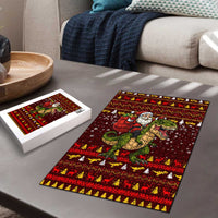 Santassic Park Santa Claus Christmas Puzzle Xmas Holiday Patterns - Wonder Print Shop