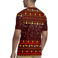 Santassic Park Santa Claus Christmas Rugby Jersey Xmas Holiday Patterns - Wonder Print Shop