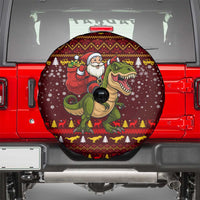 Santassic Park Santa Claus Christmas Spare Tire Cover Xmas Holiday Patterns - Wonder Print Shop
