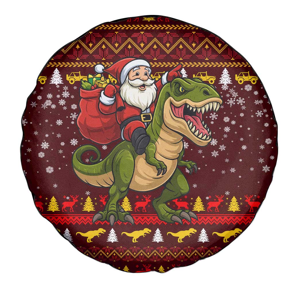 Santassic Park Santa Claus Christmas Spare Tire Cover Xmas Holiday Patterns - Wonder Print Shop