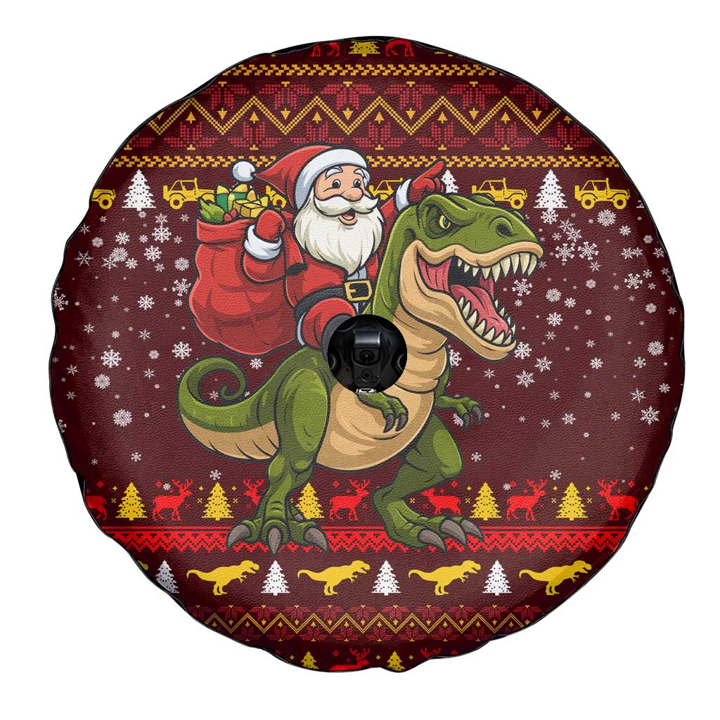 Santassic Park Santa Claus Christmas Spare Tire Cover Xmas Holiday Patterns - Wonder Print Shop