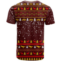 Santassic Park Santa Claus Christmas T Shirt Xmas Holiday Patterns - Wonder Print Shop