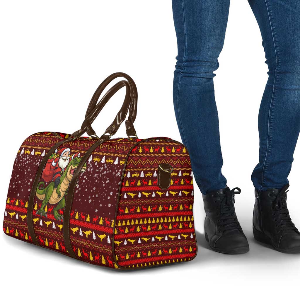 Santassic Park Santa Claus Christmas Travel Bag Xmas Holiday Patterns - Wonder Print Shop
