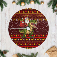 Santassic Park Santa Claus Christmas Tree Skirt Xmas Holiday Patterns - Wonder Print Shop