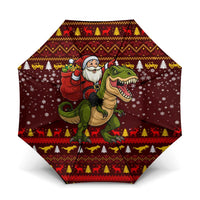 Santassic Park Santa Claus Christmas Umbrella Xmas Holiday Patterns - Wonder Print Shop