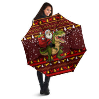 Santassic Park Santa Claus Christmas Umbrella Xmas Holiday Patterns - Wonder Print Shop
