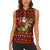 Santassic Park Santa Claus Christmas Women Sleeveless Polo Shirt Xmas Holiday Patterns - Wonder Print Shop