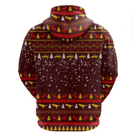 Santassic Park Santa Claus Christmas Zip Hoodie Xmas Holiday Patterns - Wonder Print Shop