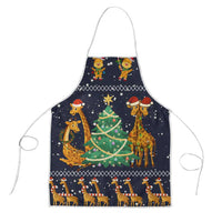 Love Giraffe Christmas Apron Xmas Holiday Patterns - Wonder Print Shop