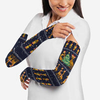 Love Giraffe Christmas Arm Sleeves Xmas Holiday Patterns - Wonder Print Shop