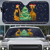 Love Giraffe Christmas Auto Sun Shade Xmas Holiday Patterns - Wonder Print Shop