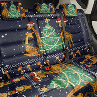 Love Giraffe Christmas Back Car Seat Cover Xmas Holiday Patterns - Wonder Print Shop