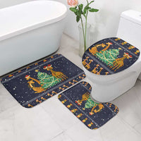 Love Giraffe Christmas Bathroom Set Xmas Holiday Patterns - Wonder Print Shop