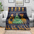 Love Giraffe Christmas Blanket Xmas Holiday Patterns - Wonder Print Shop