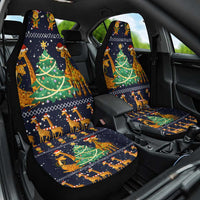 Love Giraffe Christmas Car Seat Cover Xmas Holiday Patterns - Wonder Print Shop