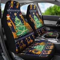 Love Giraffe Christmas Car Seat Cover Xmas Holiday Patterns - Wonder Print Shop