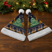 Love Giraffe Christmas Santa Hat Xmas Holiday Patterns - Wonder Print Shop