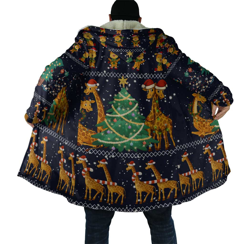 Love Giraffe Christmas Cloak Xmas Holiday Patterns - Wonder Print Shop